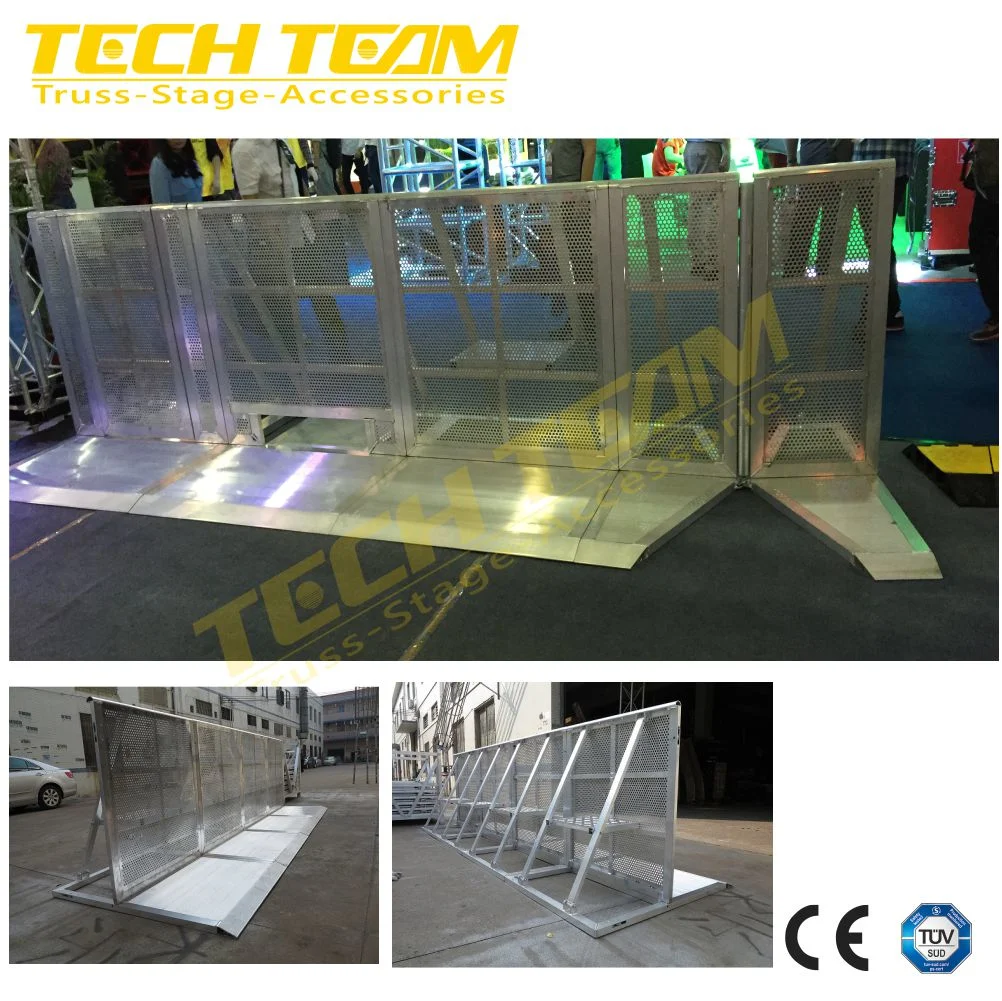 Concert Crowd Control Barrier Aluminum Metal Stage Mojo Barrier