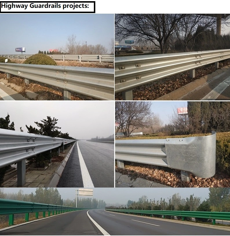 W Beam Steel Highway Guardrail Highway Barriers Traffic Barriers