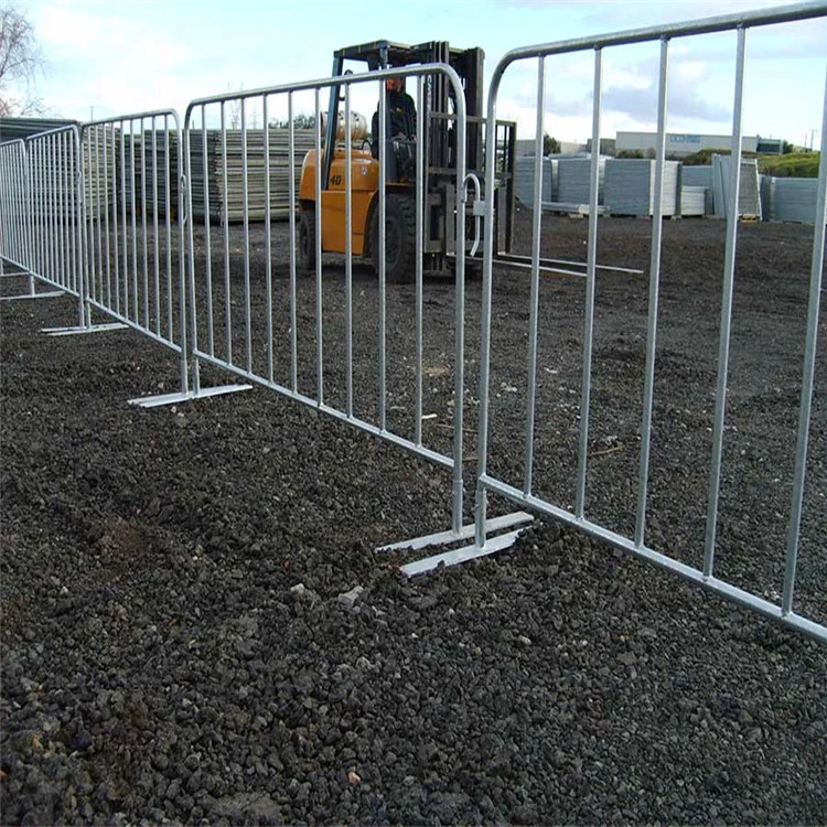 Powder Coated Highway Temporary Crowd Control Barrier &Road Steel Barrier