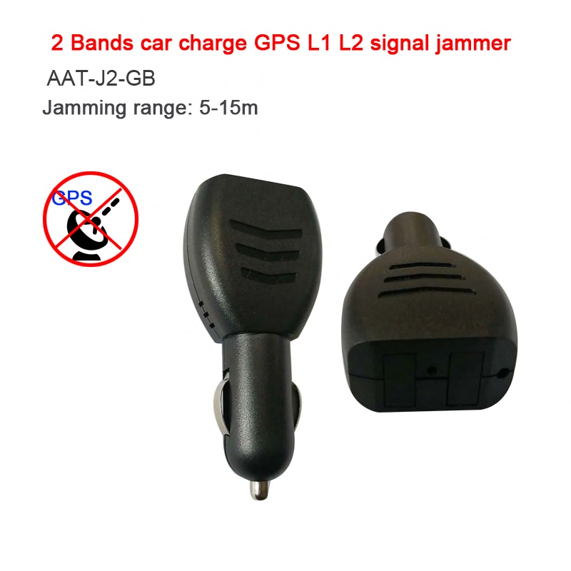 GPS Blocker Built-in Antenna Car Charger GPS L1 L2 Satellite GPS Signal Jammer