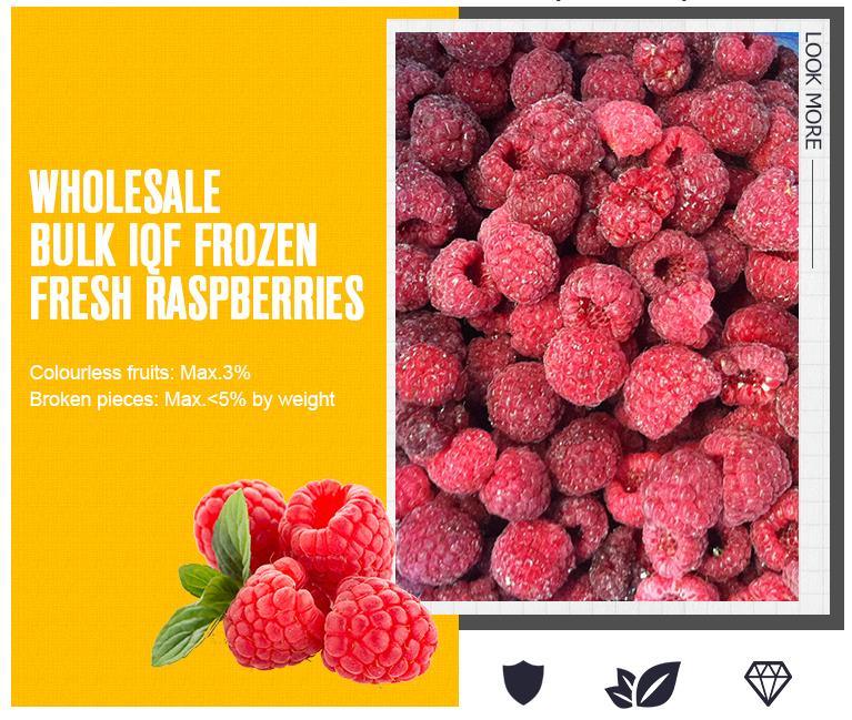 Frozen Raspberries Raspberry Frozen New Crop Frozen IQF Raspberries