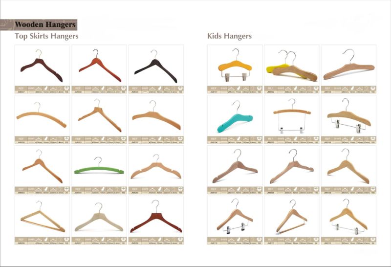 Beech Wood Natural Wood Hanger in Matt-Finishing Clothes Hanger