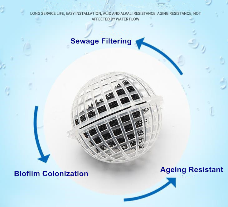 Plastic Bio Balls Biological Filtration Biological Bio Balls