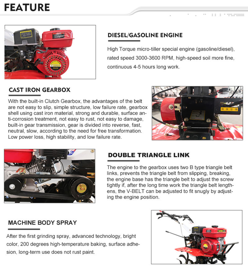 Smart Operation Motoculteur Cultivator Cultivating Machine Diesel Cultivator Suppliers