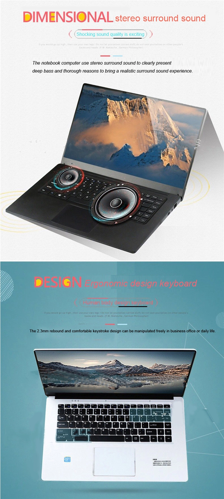 Black/White Color 15.6 Laptop Notebook USA 2020 College Fresh Man 15.6