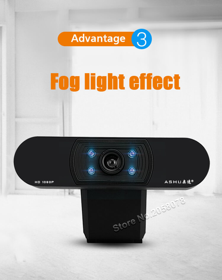 1080P Webcam HD Mini Camera with Built-in HD Microphone 1920 X 1080P USB Video Cameras