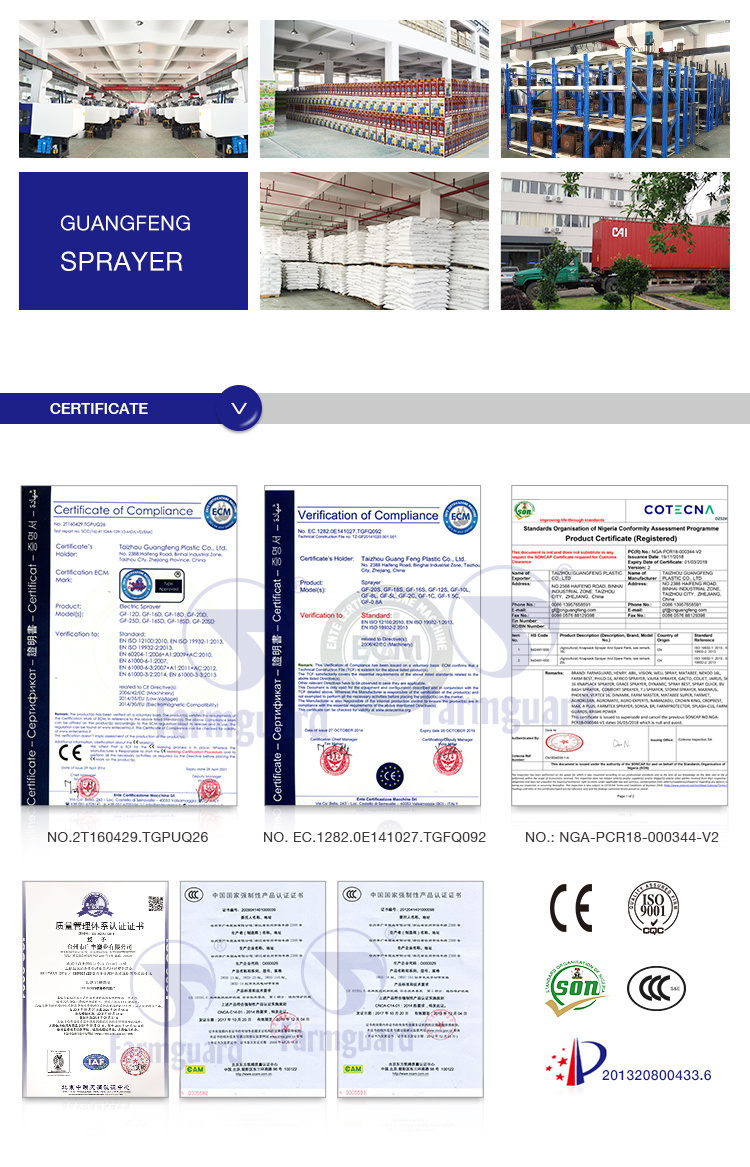14L PP Classical Model Electric Sprayer Agriculture Sprayer Farm Sprayer