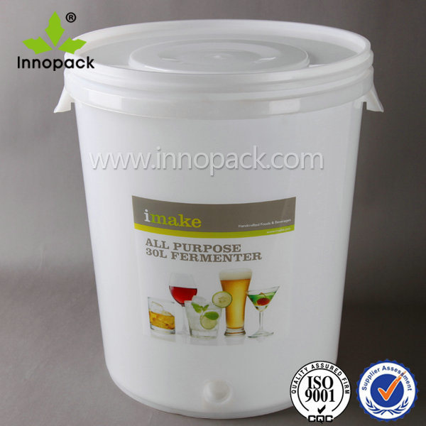 Big Gallon Brewing Bucket Pail with Gallon and Liter Markings