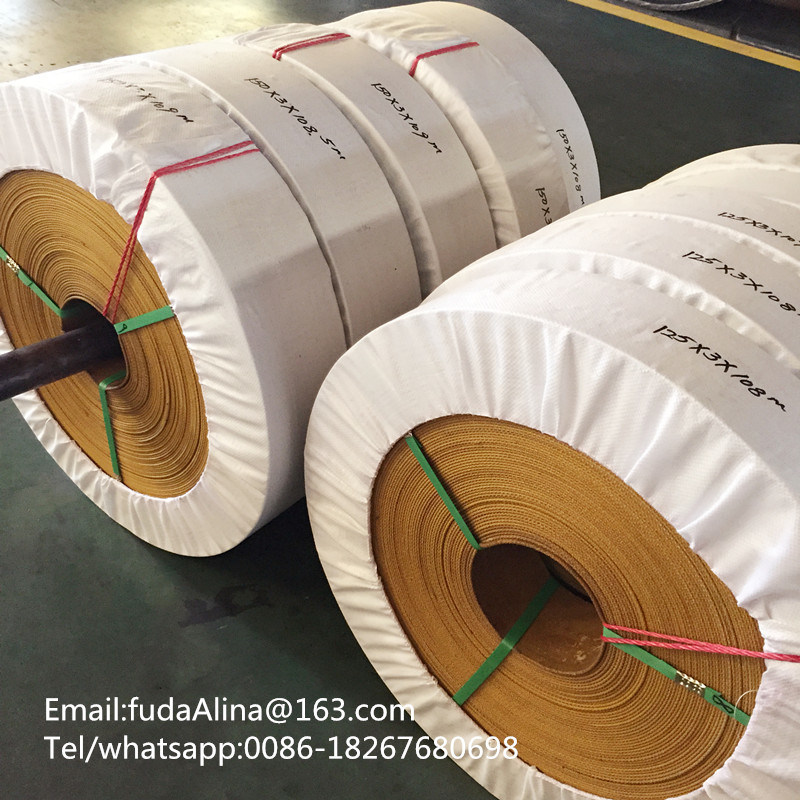 Flat Transmission Belt Rubber Flat Transmission Belt Endless Flat Belt Made in China
