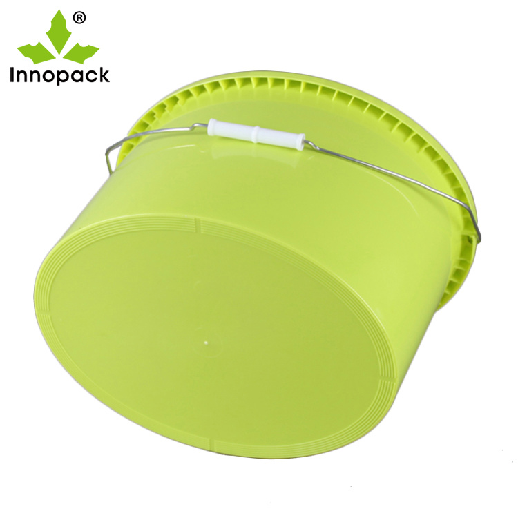 Innopack Green 4 Gallon Oval Plastic Buckets and Pails 15L /20L Food Grade