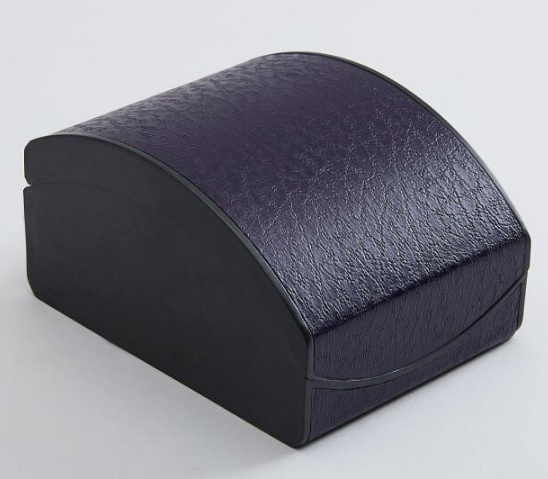 Custom and Wholesale Flip-Open and Arc-Shaped Single Watch Box, New Style Lichee Pattern Flip-Open Watch Box