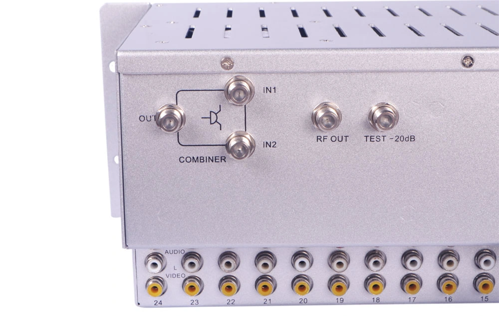 24 Channel RF Modulator 47-860MHz Analog 24 in 1 Fixed Modulator