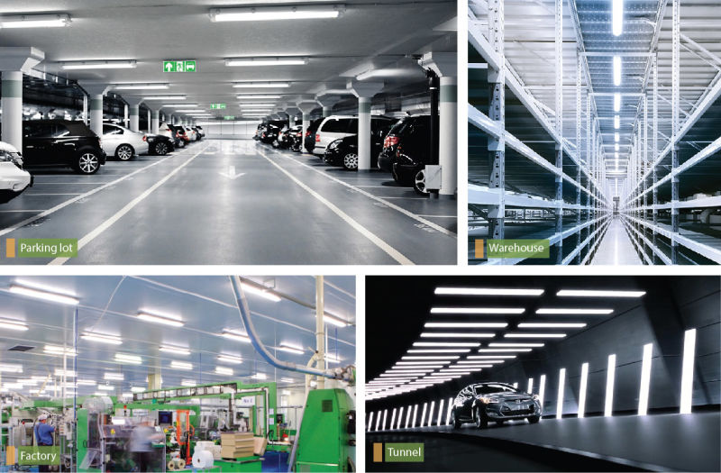 Garage Parking Lots Lighting LED Triproof Light, LED Pendant Light
