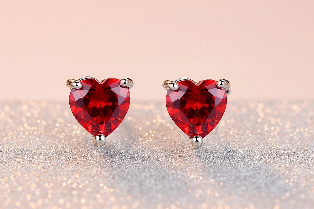 Platinüberiertes Rotes Herz Liebe Anhänger Ketten Neueste Schmuck Hoch Qualität