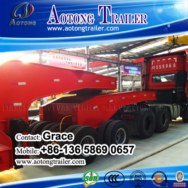 China Manufacturer Heavy Duty Low Bed Truck Trailer with Dolly, Trailer Dolly, Towing Dolly Trailer, Dolly Semi Trailer, Semi Trailer Dolly for Sale