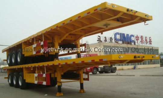 3 Axles 40FT Flat Deck Container Trailers