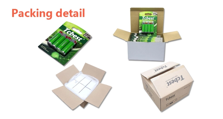 Small Size Aaaa 1.2V Rechargeable Batteries Packs 300mAh Ni-MH Rechargeable Battery
