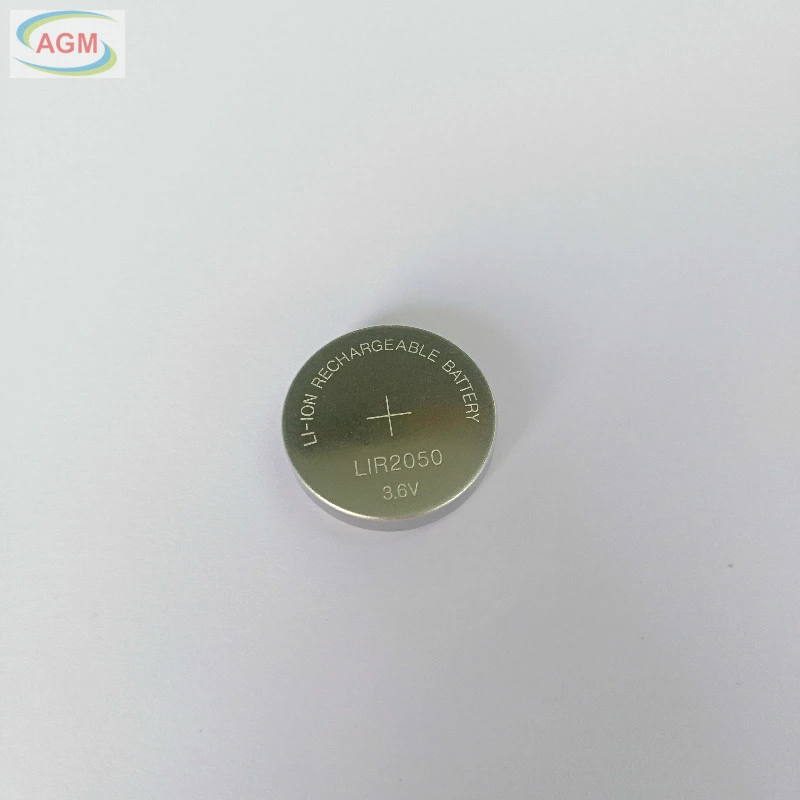 Button Battery 3.6V 80mAh Lir2050 Lipo Battery Lithium-Ion Battery Coin Battery