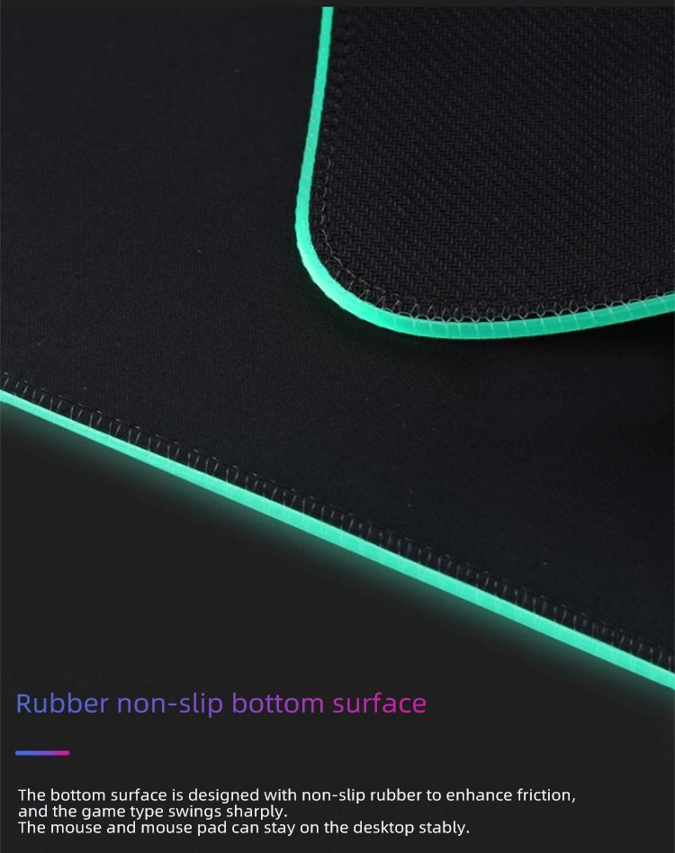 Fast 10W Wireless Charging Keyboard Mat RGB LED Light Gaming Mouse Pad with Wireless Charger