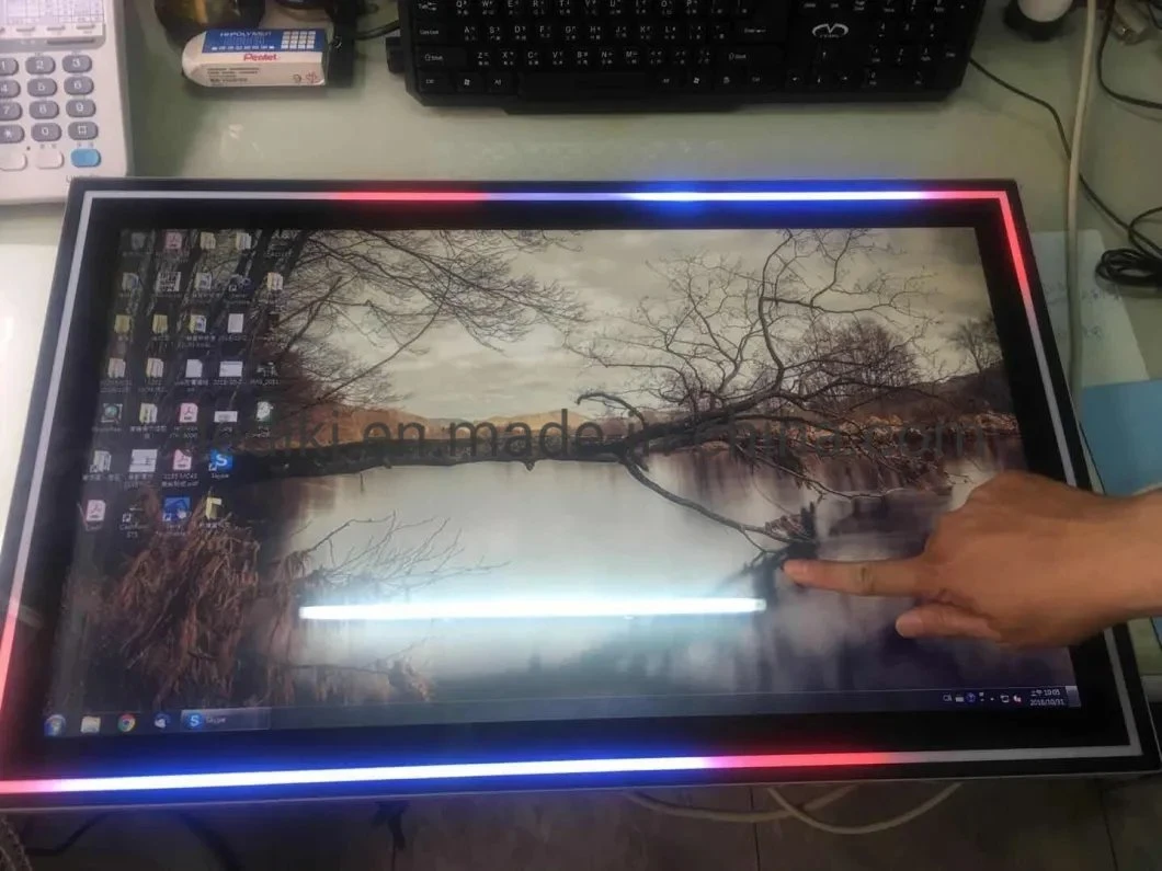 LED Light 21.5 24 27 32 Inch Capacitive Touch Monitor with LED Light on Frame