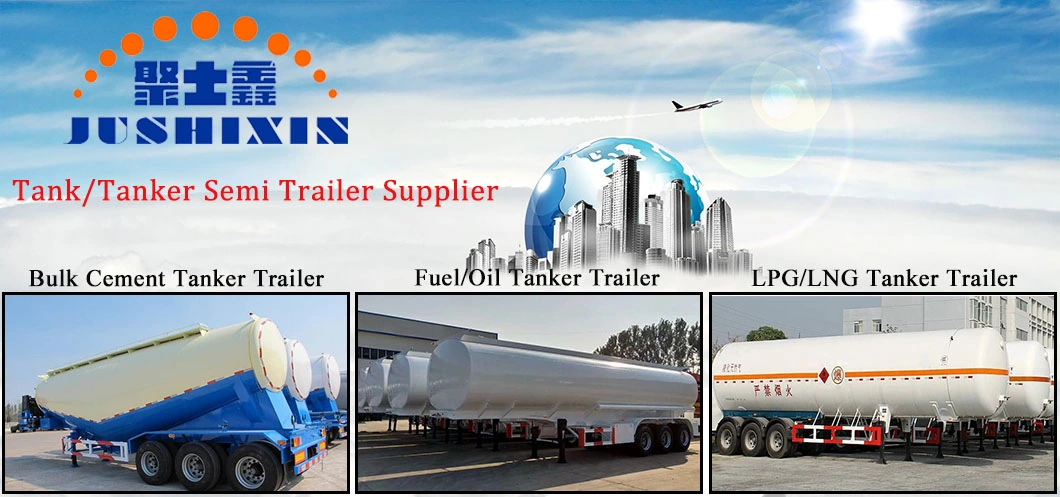 Factory Direct Utility Trailer 3 BPW Axles 50 Ton Tanker Cement Semi Trailer