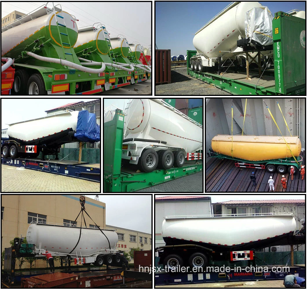 Factory Direct Utility Trailer 3 BPW Axles 50 Ton Tanker Cement Semi Trailer