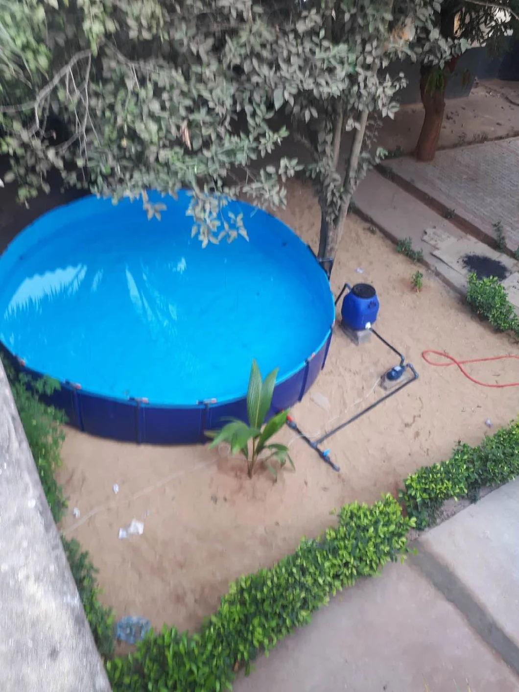 Custom Waterproof Biofloc Fish Farming Tank 900 GSM Tarpaulin PVC Tarpaulin Fish Tank