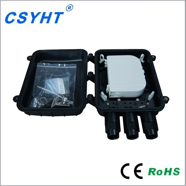 ABS PP PC Inline Type Optic Fiber Splice Enclosure FTTH Enclosure with 12c to 144c