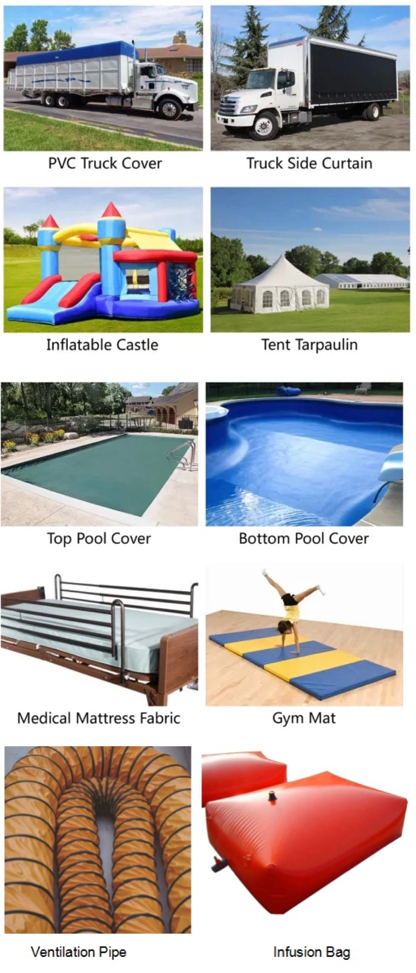 750g Fire Retardant Tarpaulin Blackout Tents PVC Coated Tarpaulin
