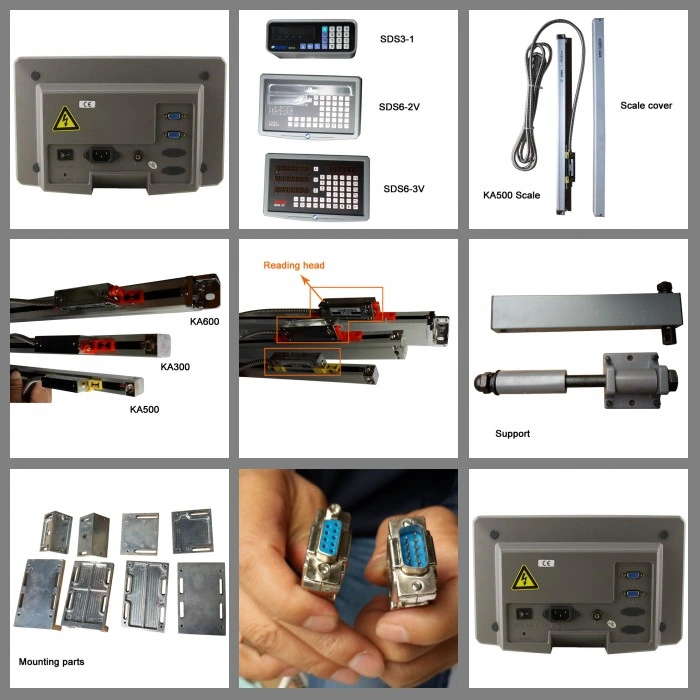 2/3 Axis Digital Readout/Display (DRO) Linear Scale Kits for Milling&Boring Machine&Lathe Machine