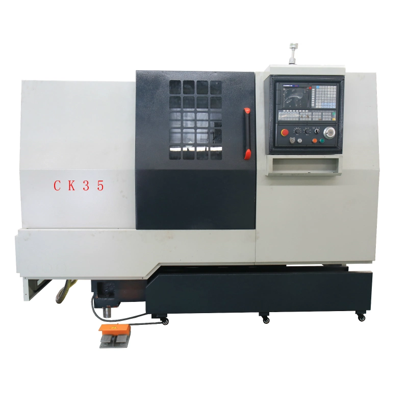 Full Functional CNC Slat Bed Lathe Mini CNC Lathe Ck35 CNC Horizontal Lathe