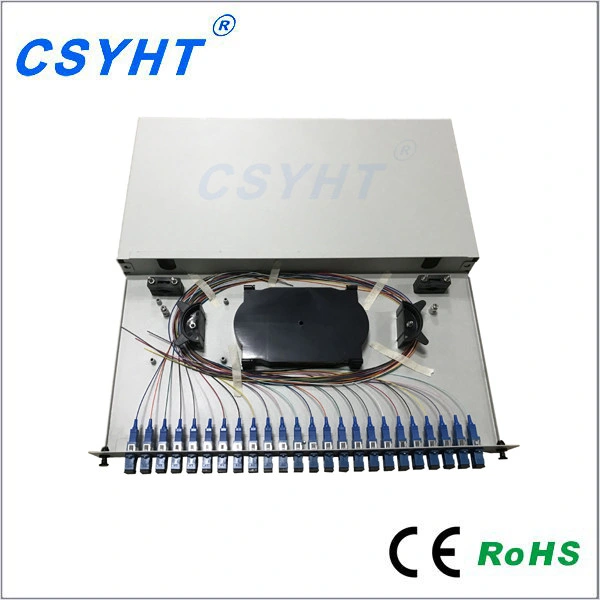 1ru 2ru Drawer Type 19 Inch Fiber Splicing Patch Panel with 12c to 144c