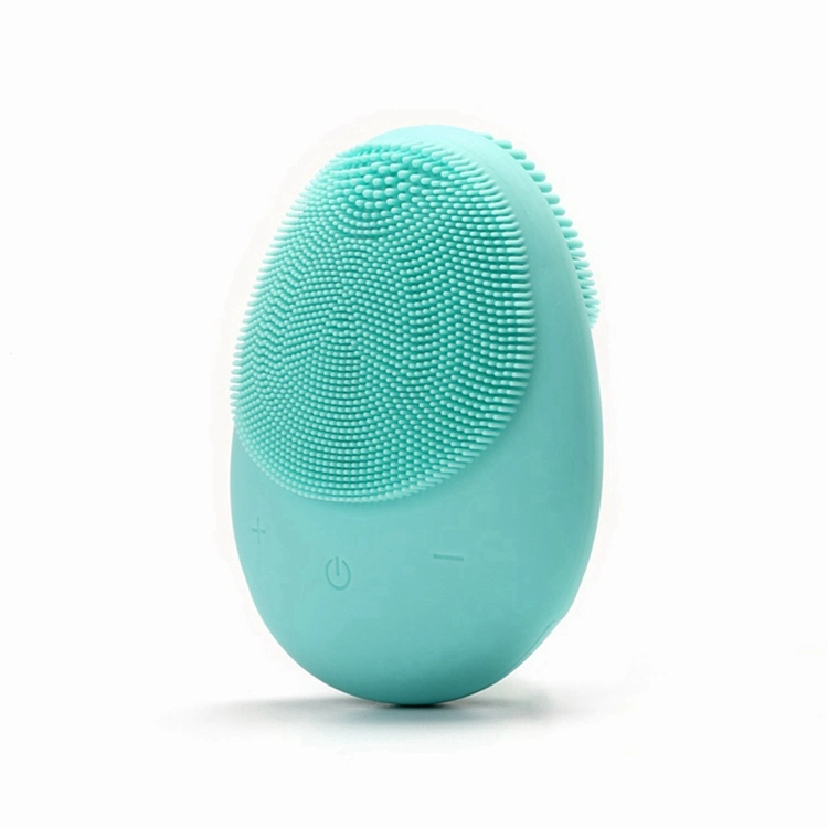 Portable Electric Cleanser Rechargeable Sonic Silicone Face Scrub Device Facial Cleansing Brush