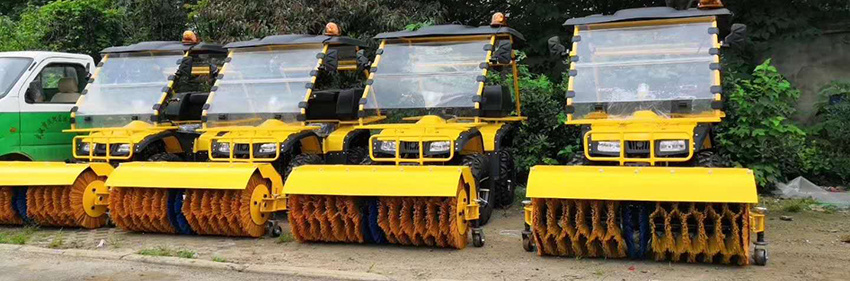 Tractor Driving Ride on Gasoline Powered Snow Sweeper/Snow Removal Machine/Snow Cleaning Machine/Power Broom