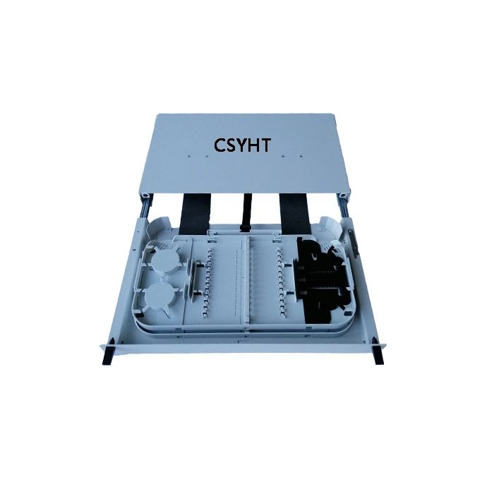 1ru ODF Sliding Type Fiber Optic Patch Panel 12c 24c Sc Sx LC Dx