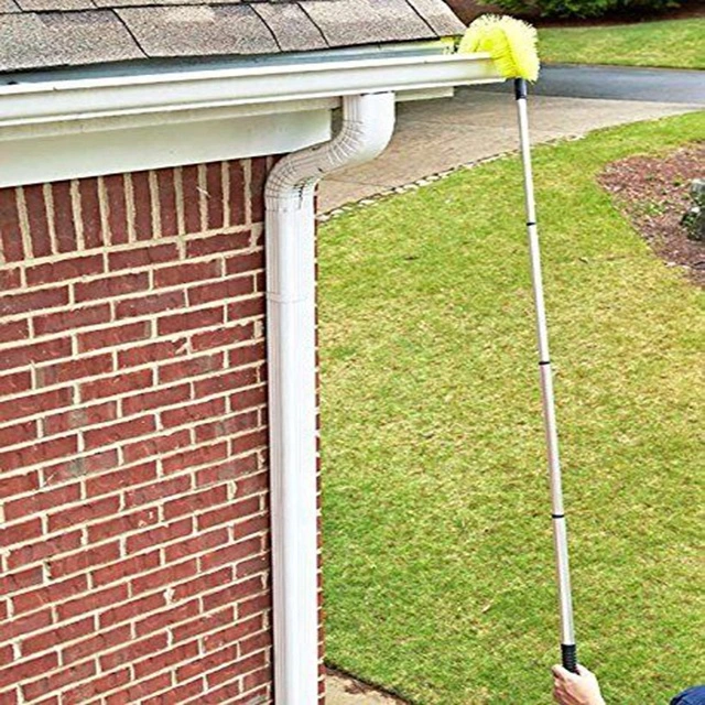 Extendable Telescopic Gutter Cleaner, Gutter Cleaning Brush, Multi-Use Gutter Cleaner Tool