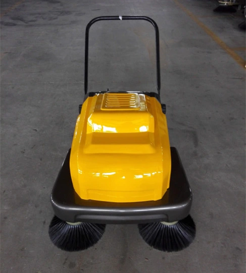 Mini Push Type Road Sweeper Street Sweepr with Double Brush