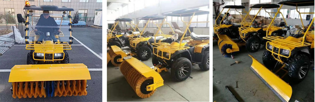 Driving Type Road Snow Drift Sweeper Riding Drum Type Snow Blower Large Roller Brush Snow Removal