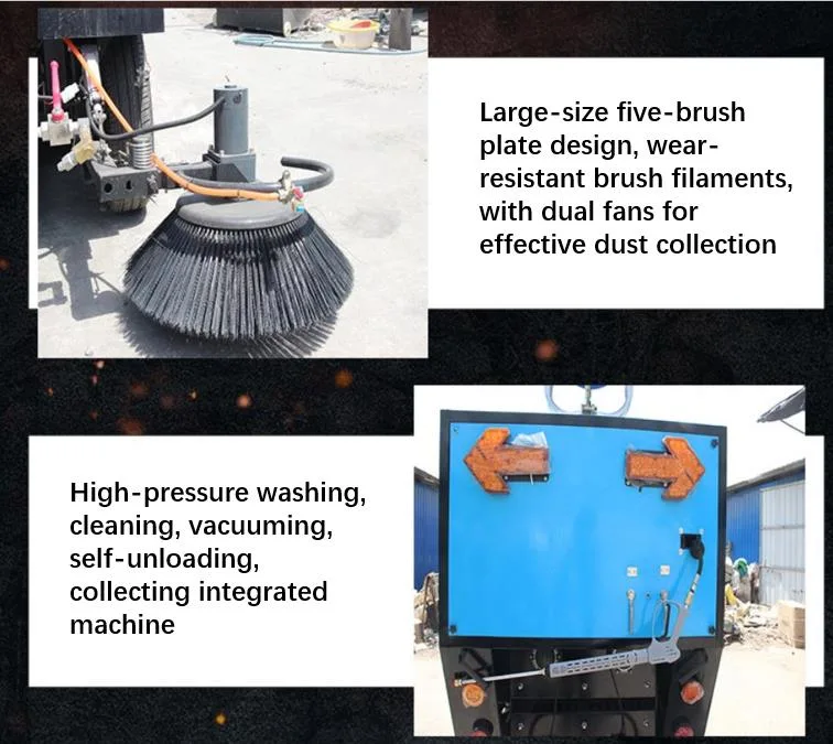 CE Industrial Sweeping Tools Full Closed Electric Street Sweeper High Efficiency Road Sweeper Truck