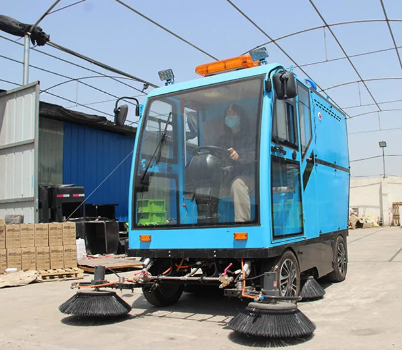 CE Industrial Sweeping Tools Full Closed Electric Street Sweeper High Efficiency Road Sweeper Truck