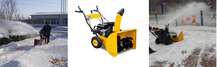 High Efficiency Mini Street Sweeper Snow Sweep Machine High Powered Snow Thrower Blower Brush Snow Sweeper