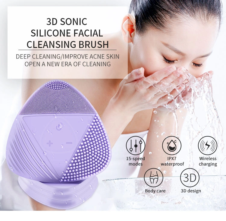 Waterproof Silicone Scrubber Deep Cleasing Brush