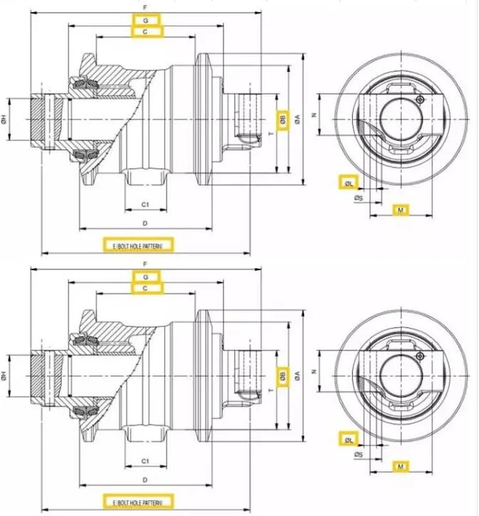 Manufacturers Excavator Undercarriage Parts PC60 Track Roller Bottom Roller