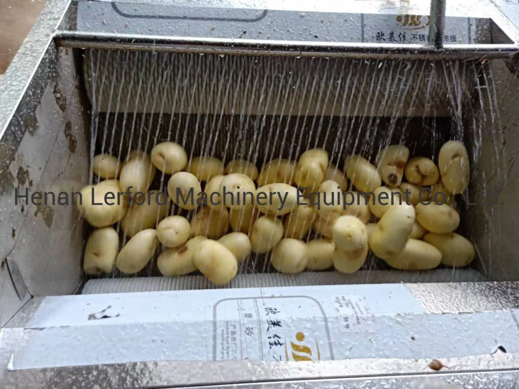 Industrial Potato Carrot Cassava Brush Roller Vegetable Washing Machine