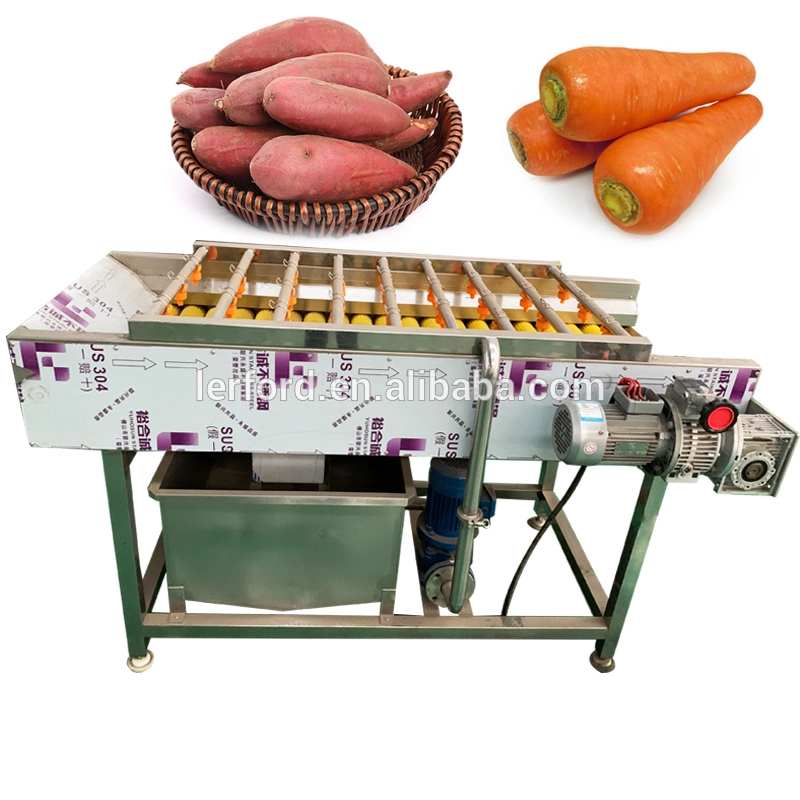 Brush Roller Roots Vegetable Washer Turnip Ginger Potato Cassava Radish Peeling and Washing Machine