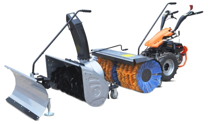 Fuel Powered Durable Automatic Power Broom Used as Snow Cleaning & Outdoor Floor Sweeper