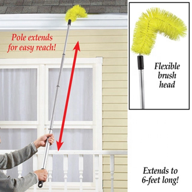 Extendable Telescopic Gutter Cleaner, Gutter Cleaning Brush, Multi-Use Gutter Cleaner Tool