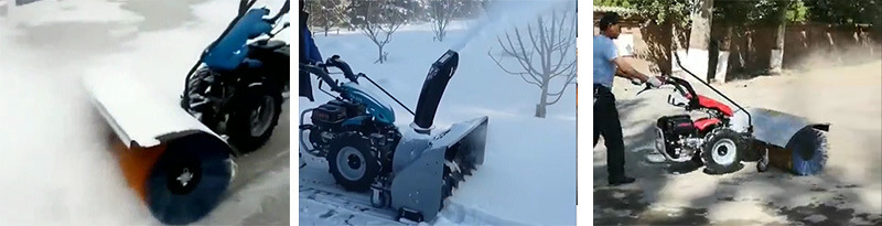 Tractor Driving Ride on Gasoline Powered Snow Sweeper/Snow Removal Machine/Snow Cleaning Machine/Power Broom