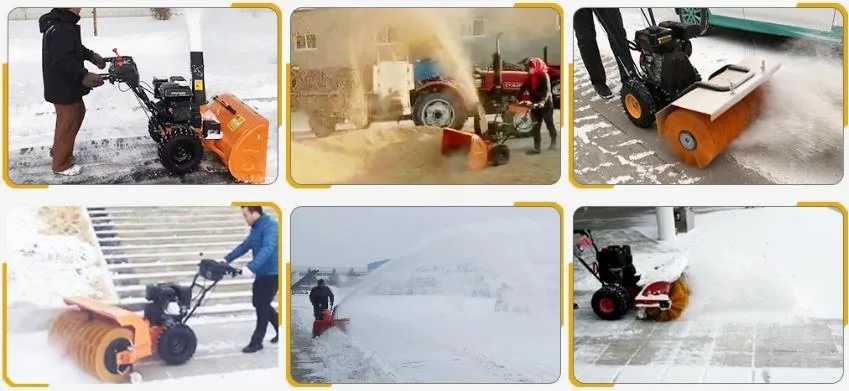 Hot Sales Hand Push Powerful Snow Cleaning Equipment Machine/Snow Sweeper/Snow Remover/Snow Plow/Power Broom