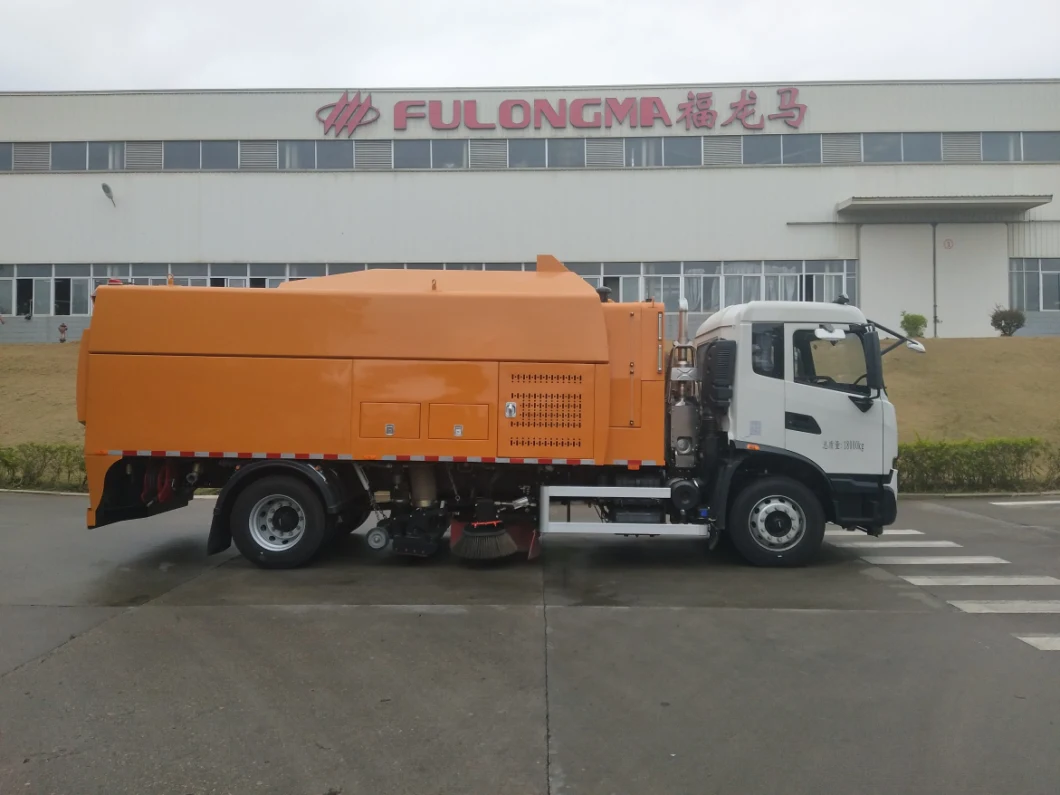 Fulongma Sanitation Large Chassis Mounted Productive Street Sweeping Truck